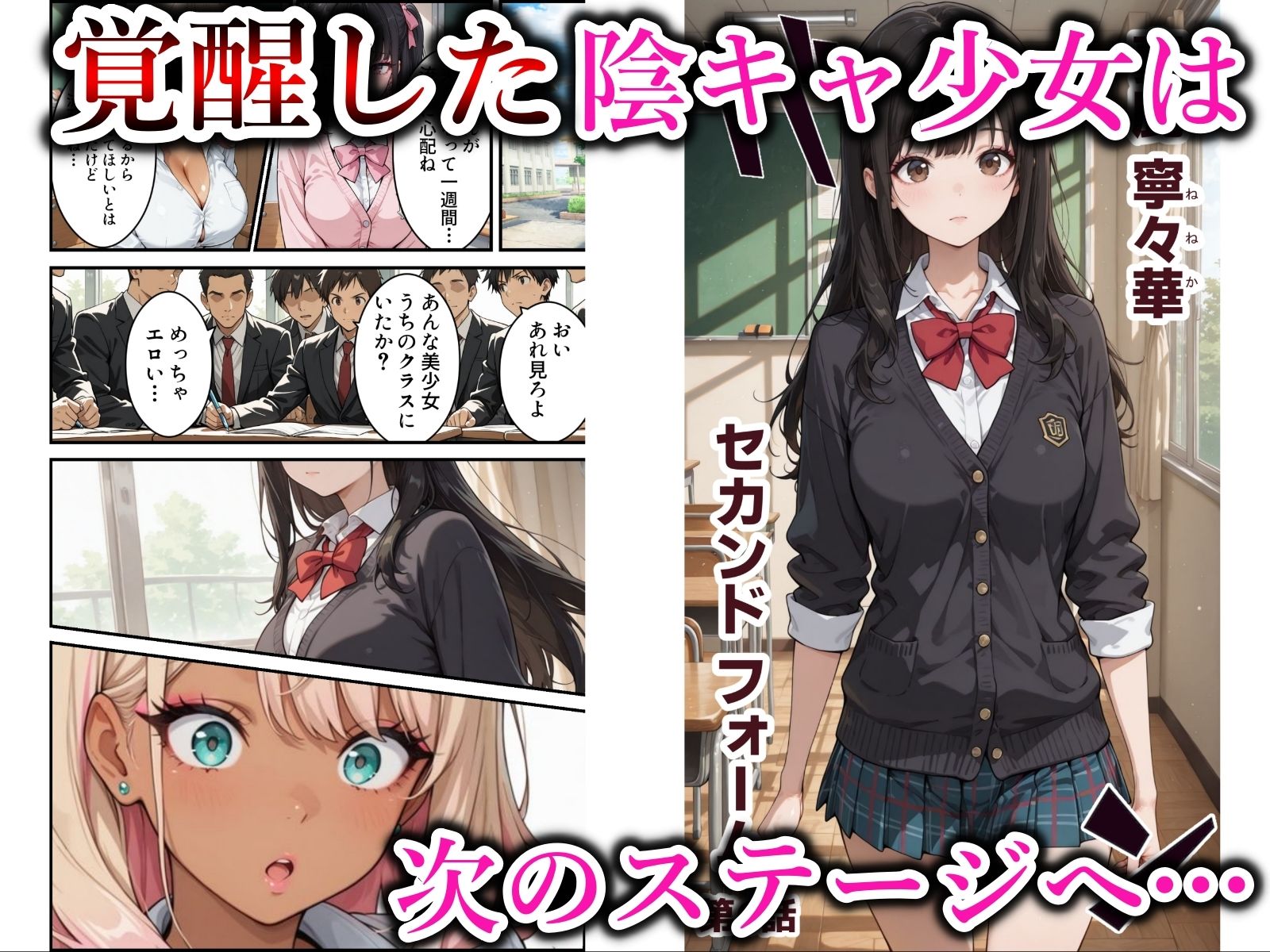 地味な爆乳陰キャがビッチギャルに堕ちる話_5