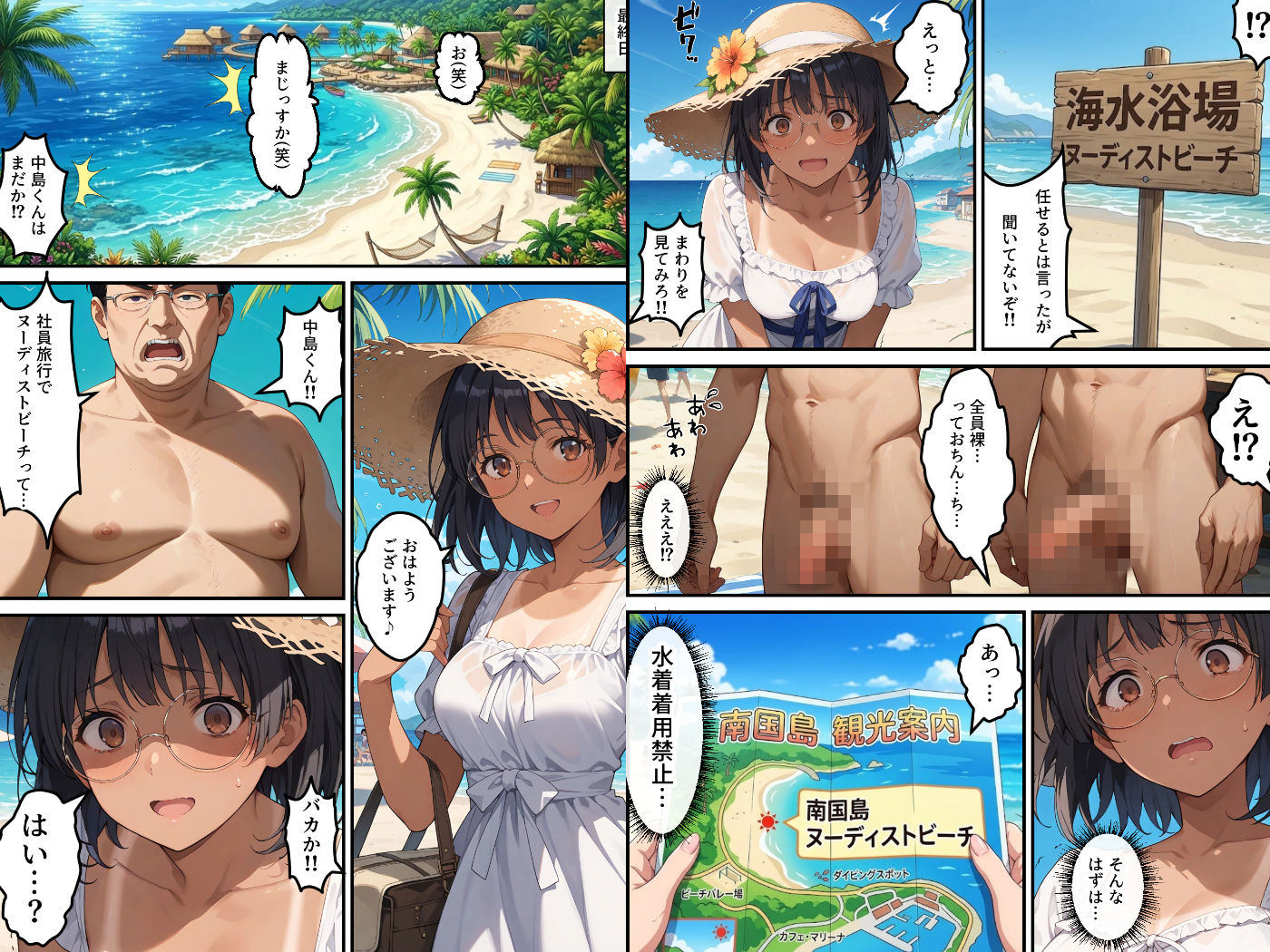 社員旅行でヌーディストビーチってバカなのか！？ー完璧新人ちゃんの失敗プラン！_5