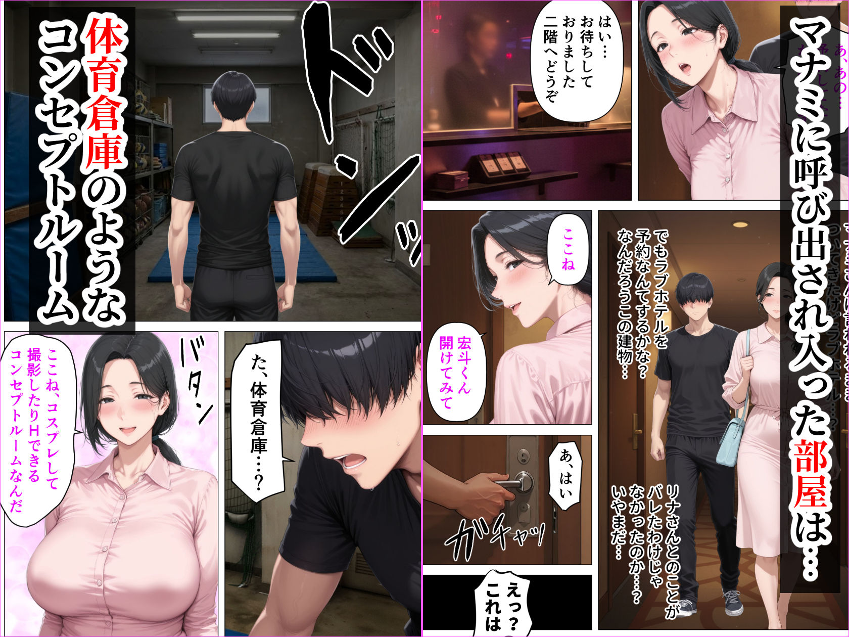 昭和マ●コの搾精天国！ブルマ＆JKコスの人妻に中出し放題_005